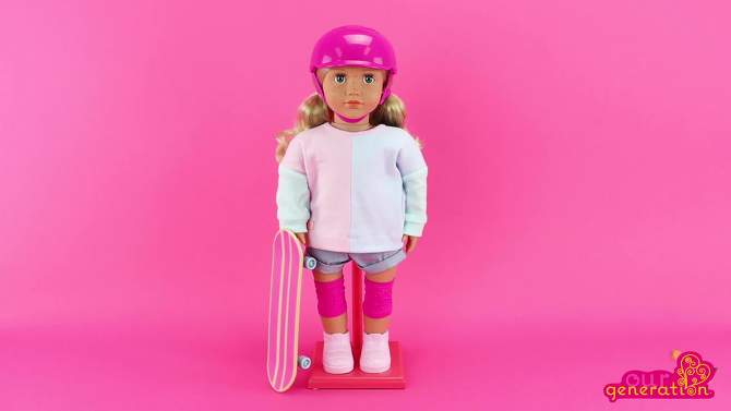 Our Generation Yanika 18&#34; Skateboarder Doll, 2 of 9, play video