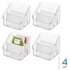 iDesign 3-Section Divided Pantry Organizer - Set of 4 - Clear/White - 2 of 4