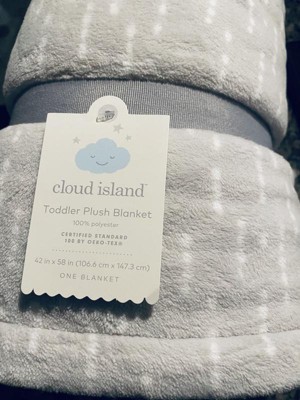 Solid Satin Edge Plush Blanket - Cloud Island™ Gray : Target