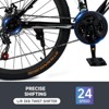 Topteng 26" Mountain Bike, 24-Speed MTB with Disc Brake, White - 4 of 4