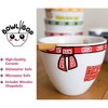 Boom Trendz Bowl Bop Hopeless Ramentic Japanese Dinner Set | 16-Ounce Ramen Bowl, Chopsticks - 3 of 4