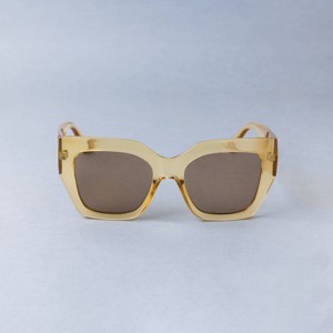 Women's Thick Square Sunglasses - A New Day™ Yellow - 1 of 2