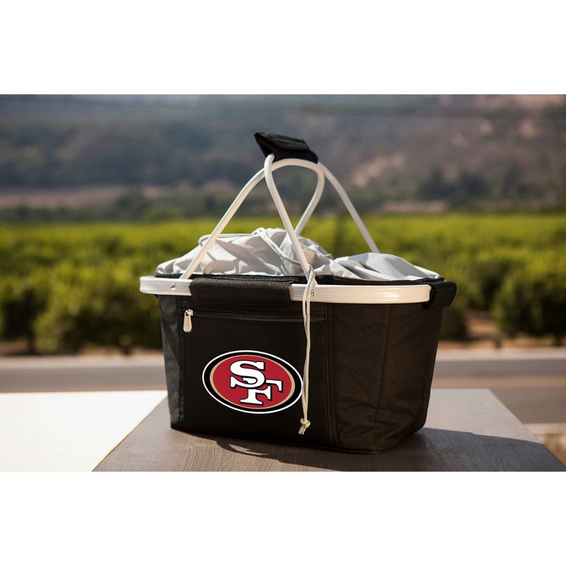 Picnic Time NFL Team Metro Basket Collapsible Tote Black - 19.53qt, 2 of 9