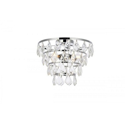Elegant Lighting Ella 16 inch flush mount in chrome