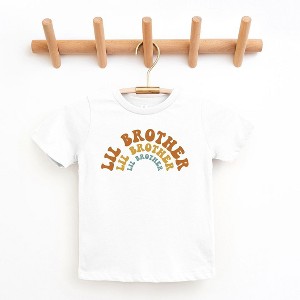 The Juniper Shop Lil Brother Stacked Curved Toddler Short Sleeve Tee - 1 of 2