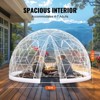 VEVOR Garden Dome Igloo Tent House, 12 FT Dome Tent, Upgraded Garden Igloo with PVC Transparent Cover and Window for Patio, Dining Backyard, Party - 4 of 4