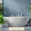 White Classic Cotton Bath Mat Floor Towel [Not a Rug] 2-Pack - 22x34" - 4 of 4