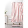 Natalie Baca Zebra Striped Rose Quartz Shower Curtain Pink - Deny Designs: Microfiber, Buttonhole Top, Machine Washable - image 3 of 4