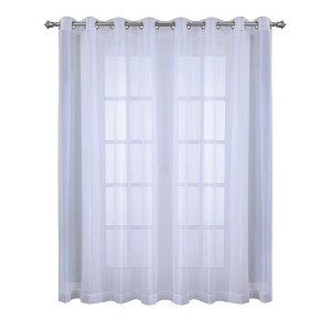 Habitat Cote d'Azure Sheer Grommet Exclusive Curtain Panel for Living Room White - 1 of 4