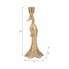 Decorative Peacock Taper Candle Holder - Home Decor Accents for Entryway, Hallway, or Living Room - Candlestick Holder for Any Occassion - 9.75", Gold - 4 of 4