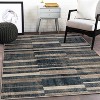 Modern Farmhouse Wide Striped Indoor Runner or Area Rug by Blue Nile Mills - 2 of 4