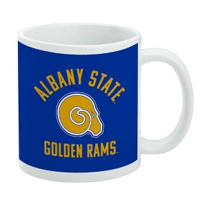 Albany State University Rams Logo Ceramic Coffee Mug Novelty Gift Mugs for Coffee Tea and Hot Drinks 11oz White - 1 of 4
