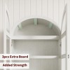 72'' Tall Arched Kitchen Pantry Cabinet, 4-Tier Farmhouse Arched Cabinet with Doors & Drawers, Freestanding Cupboard for Dining Room Living Room - 4 of 4