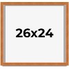 PosterPalooza | Photo Size Flat Brown Picture Frame - UV Acrylic, Foam Board Backing, Hanging Hardware - 2 of 4
