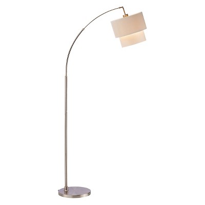 66" x 71" 3-way Gala Arc Lamp Silver - Adesso