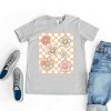 The Juniper Shop SmileyWorld Checkered Floral Distressed Youth Short Sleeve Tee - 4 of 4