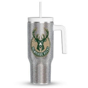 NBA Officially Licensed 40oz Bling Voyager Stainless Steel Tumbler with Rhinestones in a Limited Edition Gift Box - 1 of 4