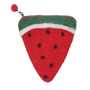 Slickblue 6" Handmade Coin Purse - Vibrant Watermelon, Lime, or Slice Apple Design - 1 of 1