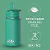 Hydrapeak Mini 14oz Kids Stainless Steel Insulated Water Bottle With Leak Proof Straw Lid - 4 of 4