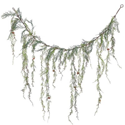 Vickerman 4' Weeping Cedar Artificial Christmas Garland, Unlit