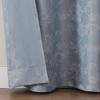 Kate Aurora 2 Piece Versailles Floral Grommet Top Window Curtain Panels - 4 of 4