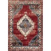 Unique Loom Outdoor Traditional Area Rug (Red and Navy Blue) - 3 of 4
