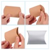 Unique Bargains Paper Rustic Surface Elegant Design Convenient Storage Gift Wrap Pillow Boxes 100 Pcs - 4 of 4