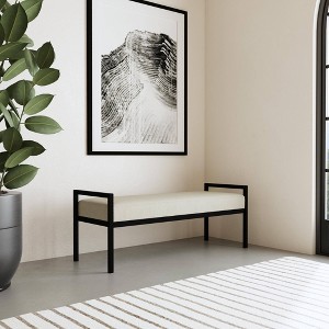 Modern Metal Bench - HomePop - 1 of 4