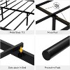 Garvee Twin/Queen Metal Bed Frame w/Headboard and Footboard, Iron-Art Heart Design, No Box Spring Needed, Underbed Storage, Blac - 3 of 4