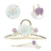Unique Bargains Fashion Flower Hair Clips Gold Tone Colorful 1 Pc - 4 of 4