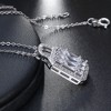 Zina Pendant Necklace for Women Cubic Zirconia Sterling Silver Ginger Lyne Collection - 3 of 4