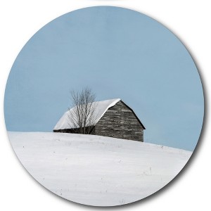 Courtside Market Global Wonders Photography Collection, Snow Refuge Statement Piece Wood Décor - 1 of 4