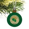 Norfolk State University Primary Logo Mini Small Tiny Wood Christmas Tree Holiday Ornament - 3 of 4