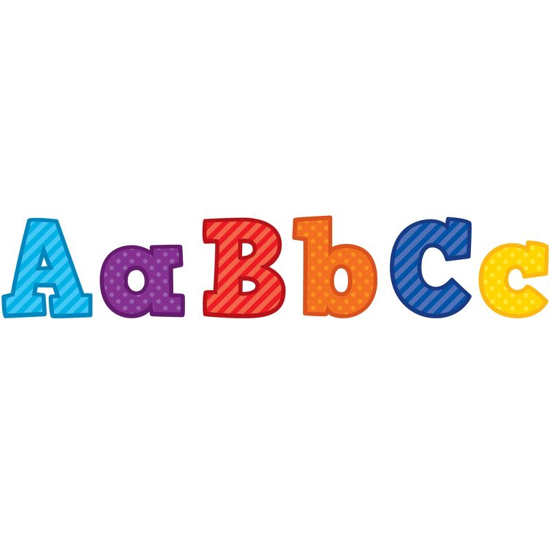 Teacher Created Resources® Playful Patterns Bold Block 3" Letters Combo Pack, 443 Pieces Per Pack, 3 Packs, 2 of 4