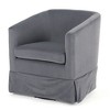 CAVINAS 27.36" Wide Accent Chair, 360-degree Swivel Chair, Velvet Wingback Chair, Living Room Chair Bedroom Chair Home Chair - 3 of 4