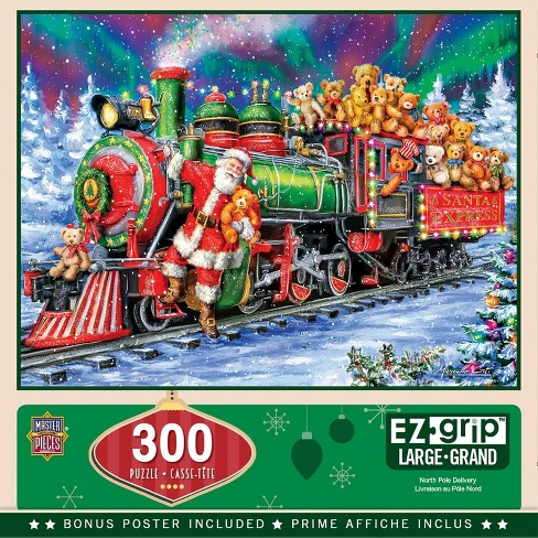 Masterpieces Inc North Pole Delivery 300 Piece Large Ez Grip Jigsaw ...