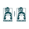 Star Wars The Mandalorian Cute Silhouette Stainless Steel Water Bottle - 2 of 3