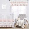 Sweet Jojo Designs Window Valance Treatment 54in. Boho Fringe White and Pink - 3 of 4
