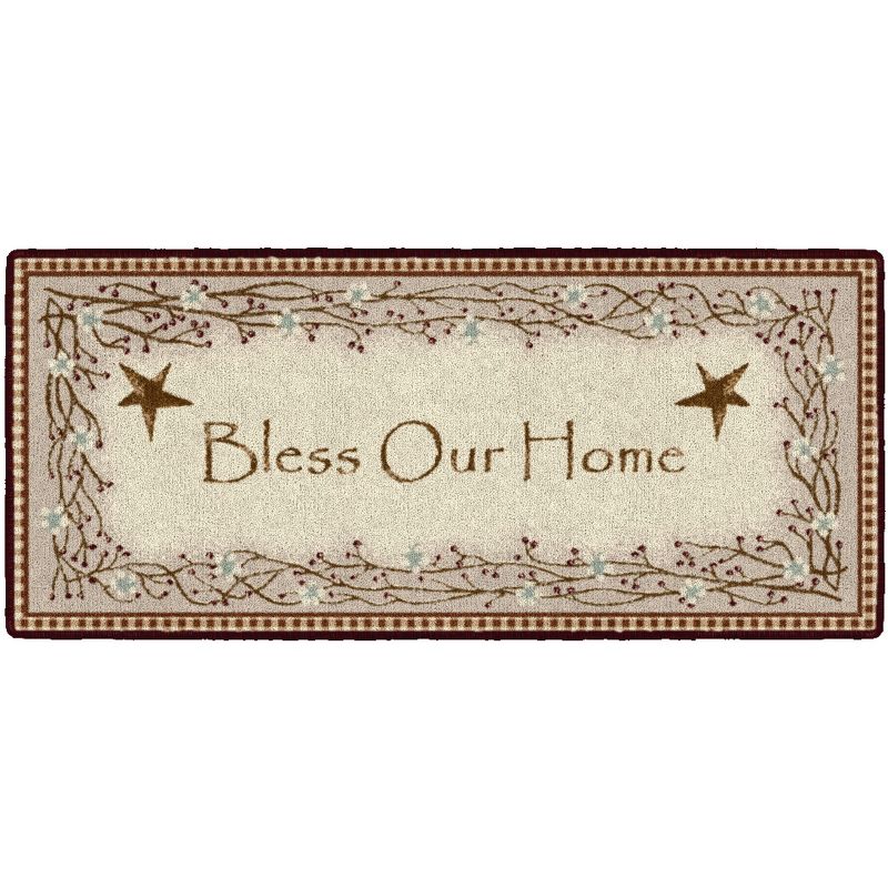 Brumlow Mills Bless Our Home Berry Area Rug, 1 of 6