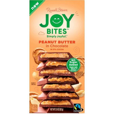 Russell Stover Joy Bites Peanut Butter Milk Chocolate Bar - 2.9oz