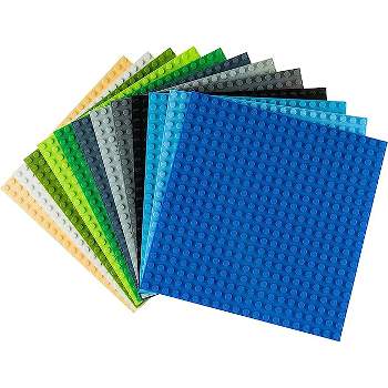 Strictly Briks Classic Stackable Baseplates, For Building Bricks, Bases for Tables, Mats, and More