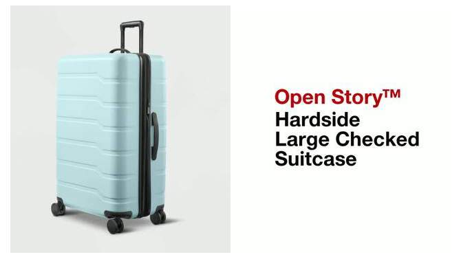 Hardside Large Checked Spinner Suitcase - Open Story™, 2 of 8, play video