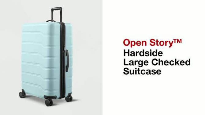 Hardside Large Checked Spinner Suitcase - Open Story™, 2 of 8, play video