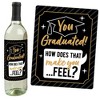 Big Dot of Happiness Psychology Grad - Psychologist Graduation Party Decorations for Women and Men - Wine Bottle Label Stickers - Set of 4 - 4 of 4