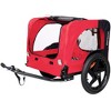 Foldable Dog Bike Trailers, Pet Bike Trailer With 16 Inch Wheels, Safety Reflectors And Flag, Internal Leash, Waterproof Mesh Dog Bike Trailer - image 4 of 4