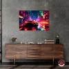 Notoriart City Night Drive Car Wall Art Unframed - 2 of 4