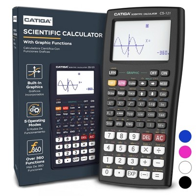 CATIGA Scientific Graphing Calculator, 360 Functions, Large Display, Graphing & Advanced Math for Students and Beginners