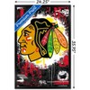 Trends International NHL Chicago Blackhawks - Maximalist Logo 23 Framed Wall Poster Prints - 3 of 4