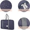 Hachikiko Foldable 25L Travel Duffel Tote, Waterproof Carry On Luggage for Frontier Airlines, Overnight Gym Bag,Dark
 Blue - 3 of 4