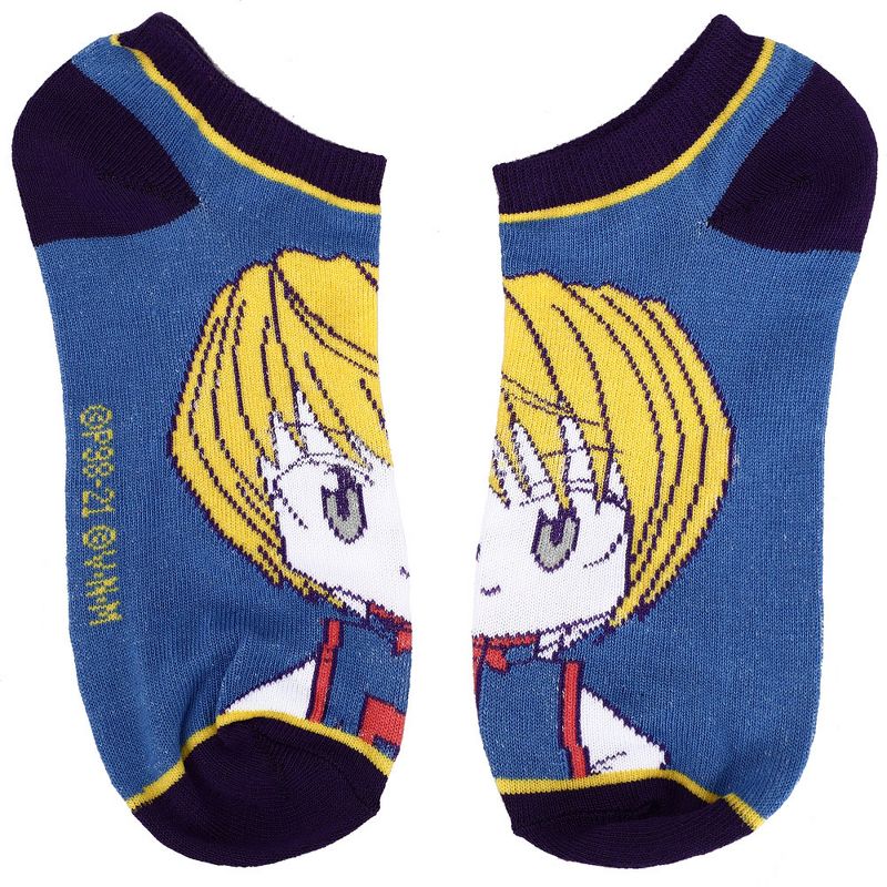 Hunter x Hunter Chibi Characters Casual Ankle Socks Set for Men 5-Pack, 3 of 7